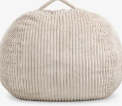 FOULUMPouf poire FOULUM 109x80x109 tissu velours côtelé beige