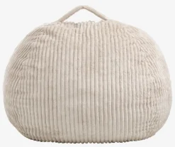 FOULUMPouf poire FOULUM 109x80x109 tissu velours côtelé beige