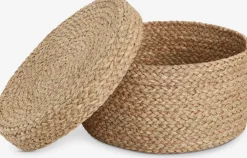 FRITLEVBoîte de rangement FRITLEV Ø29xH15cm a/couvercle naturel