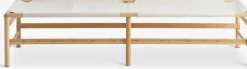 FRYDENDALBanquette FRYDENDAL 196x72 tissu beige/bambou