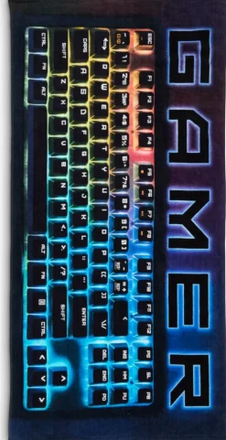 GAMERGoldDrap de douche GAMER 70x140