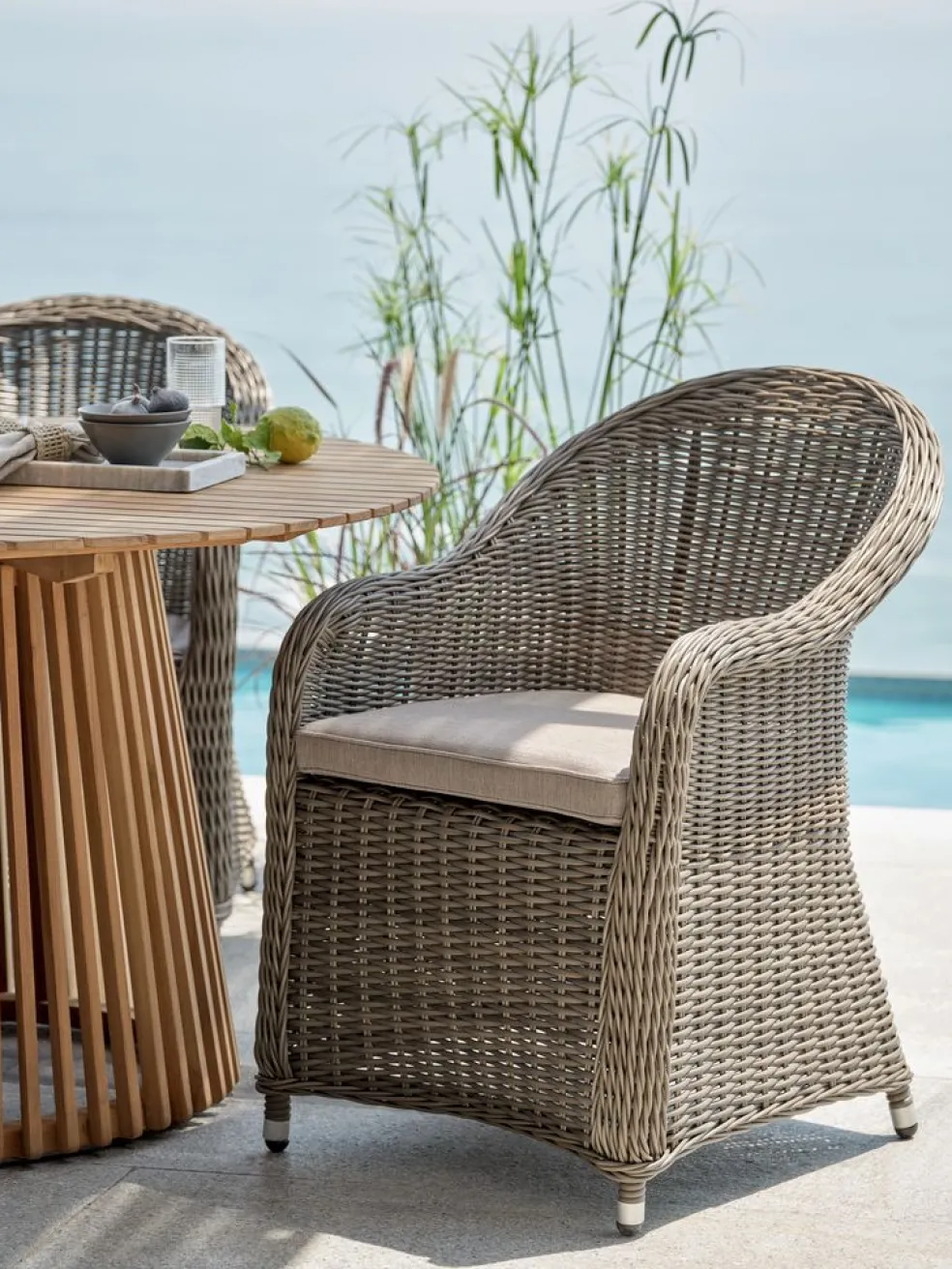 GAMMELBYChaise de jardin GAMMELBY gris