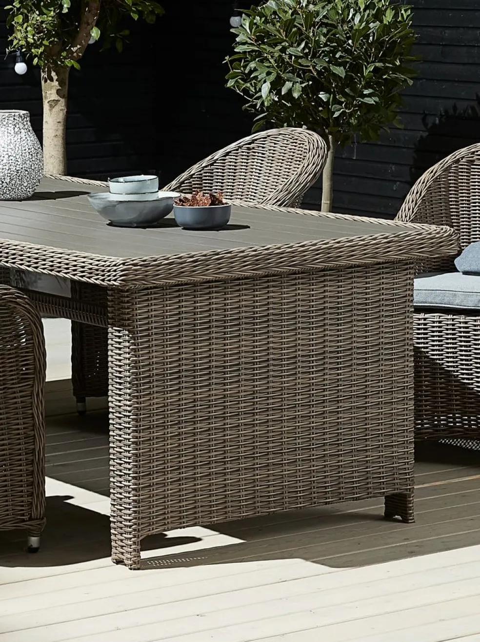 GAMMELBYTable de jardin GAMMELBY l100xL225 gris