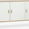 GAMTOFTEBuffet GAMTOFTE 3 portes coloris chêne chaud/blanc