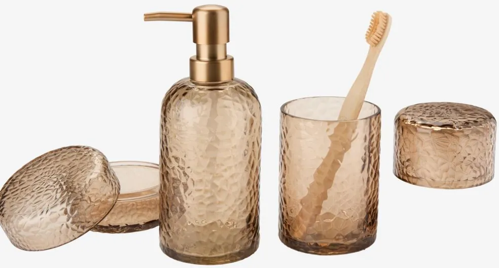 GENEVADDistributeur de savon GENEVAD verre recyclé brun
