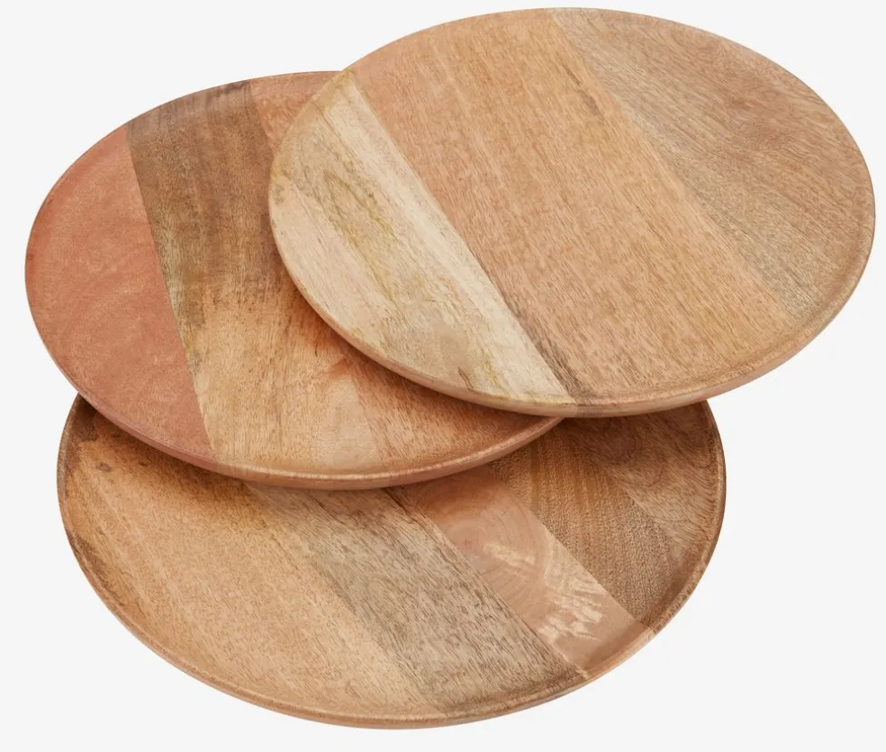 GERNERPlateau décoratif GERNER Ø30cm bois manguier