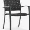 GLOMFJORDChaise empilable GLOMFJORD noir