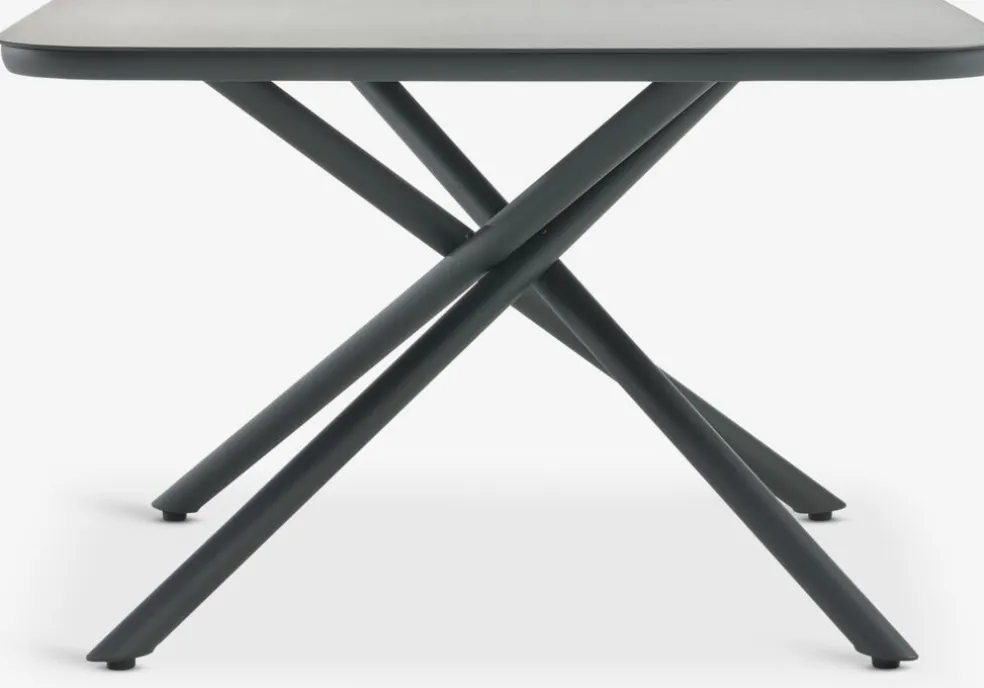 GOTHENBURG + KRISTIANSTADGOTHENBURG L120 table gris + 4 KRISTIANSTAD chaises vert