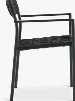 GOTHENBURG + TRILLEVALLENGOTHENBURG L120 table gris + 4 TRILLEVALLEN chaises noir