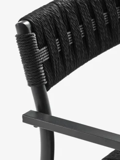 GOTHENBURG + TRILLEVALLENGOTHENBURG L120 table gris + 4 TRILLEVALLEN chaises noir