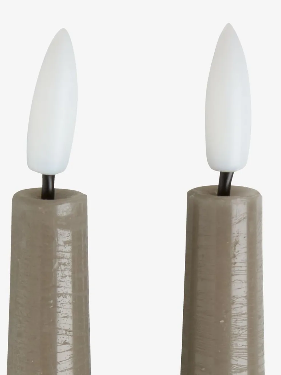 GUDMUNDBougie LED GUDMUND H29cm gris 2pcs/pqt