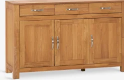 HAGEBuffet HAGE 3 portes 3 tiroirs chêne naturel
