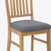 HAGEChaise HAGE tissu gris/chêne naturel