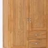 HAGECommode 2 tiroirs 2 portes HAGE chêne naturel