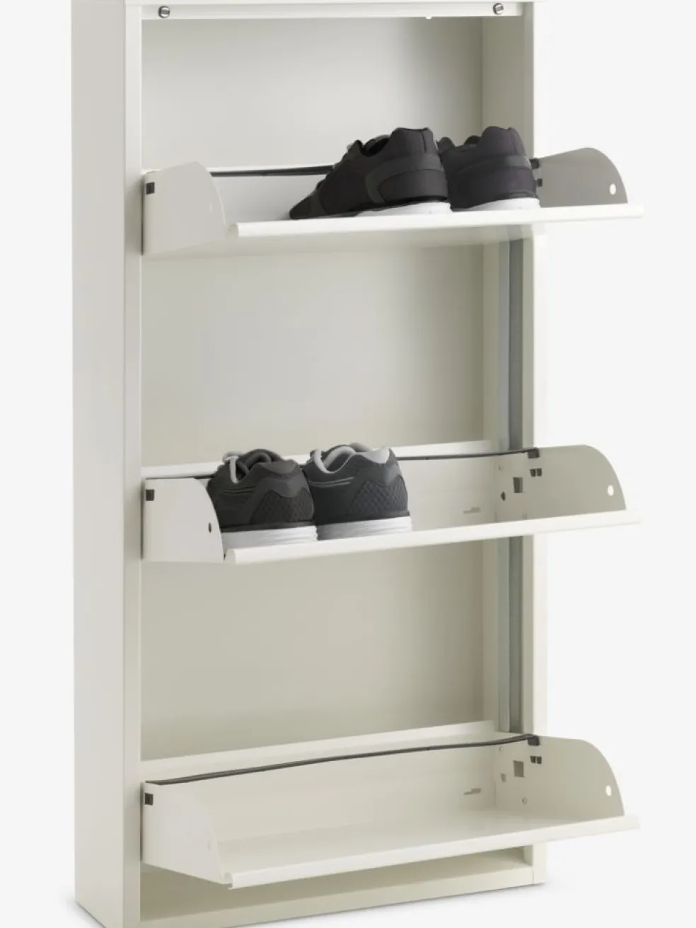 HALLENSLEVMeuble à chaussures HALLENSLEV 3 compartiments blanc