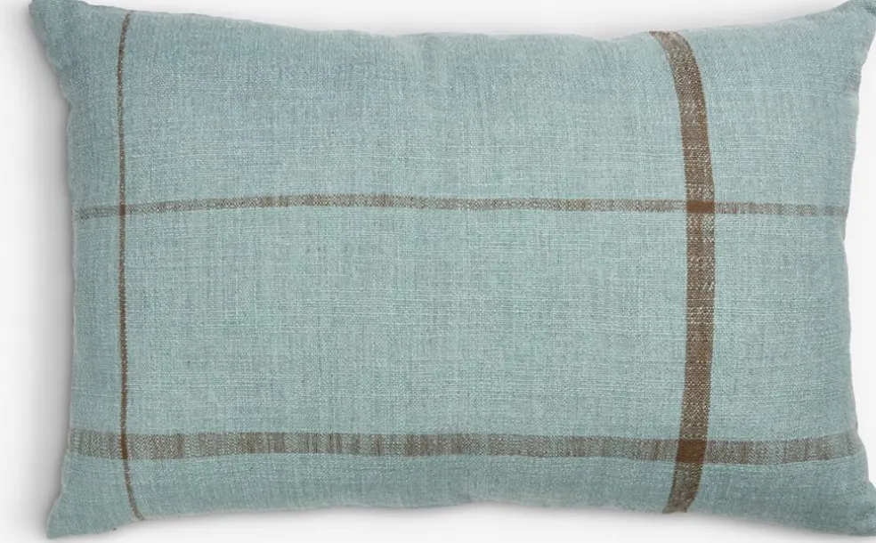 HALLONCoussin HALLON 40x60 bleu poudré/brun