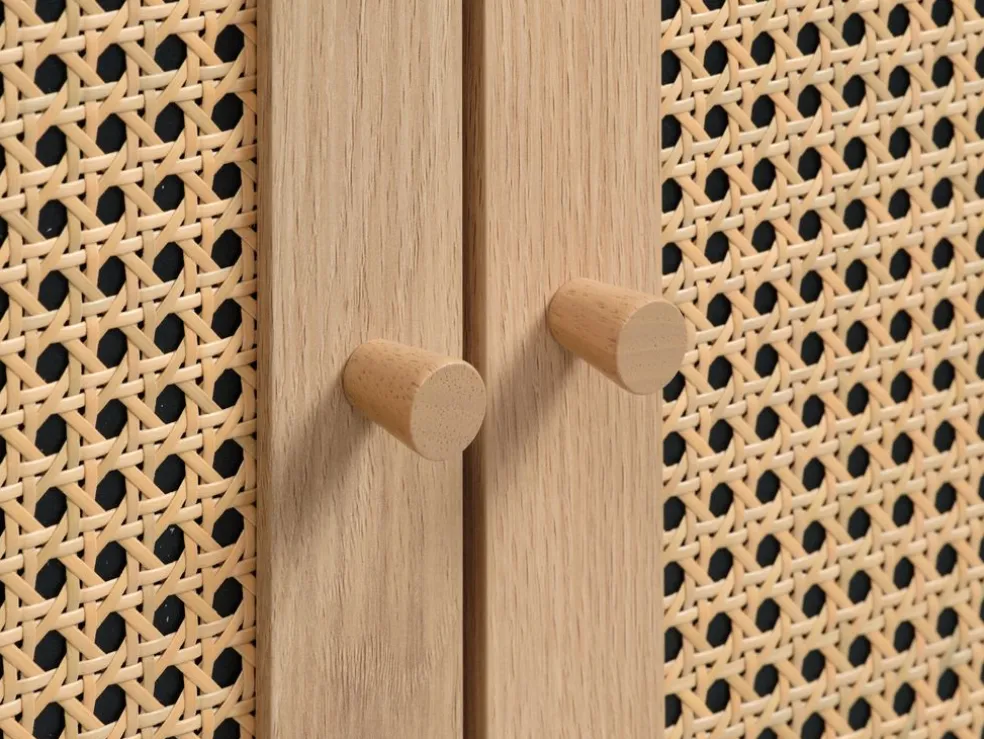 HALMSTADArmoire HALMSTAD 2 portes coloris chêne chaud