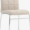 HAMMELChaise HAMMEL tissu beige/chrome