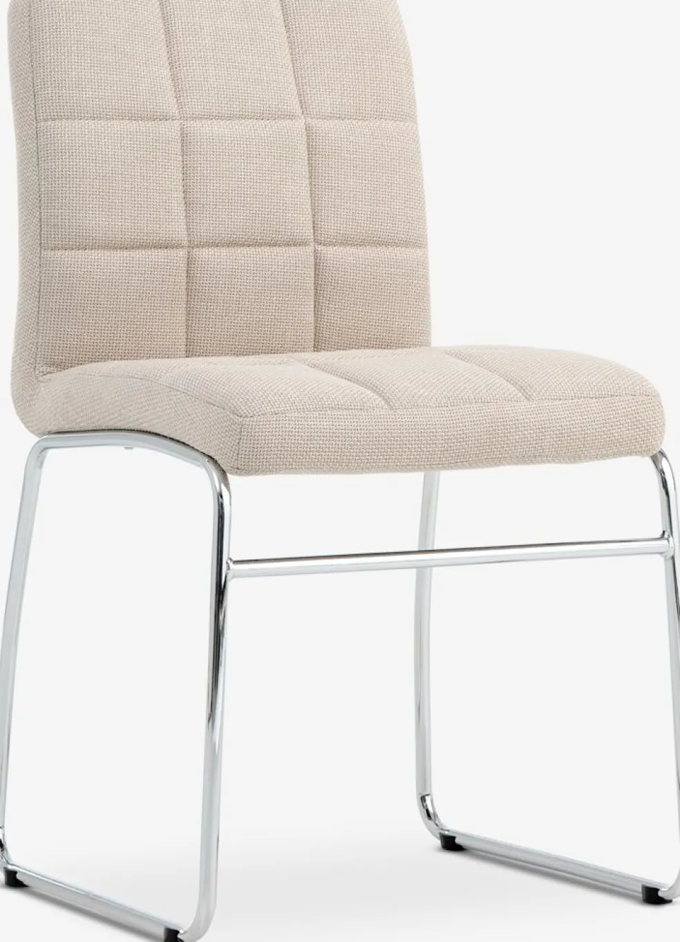 HAMMELChaise HAMMEL tissu beige/chrome