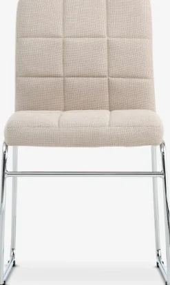HAMMELChaise HAMMEL tissu beige/chrome