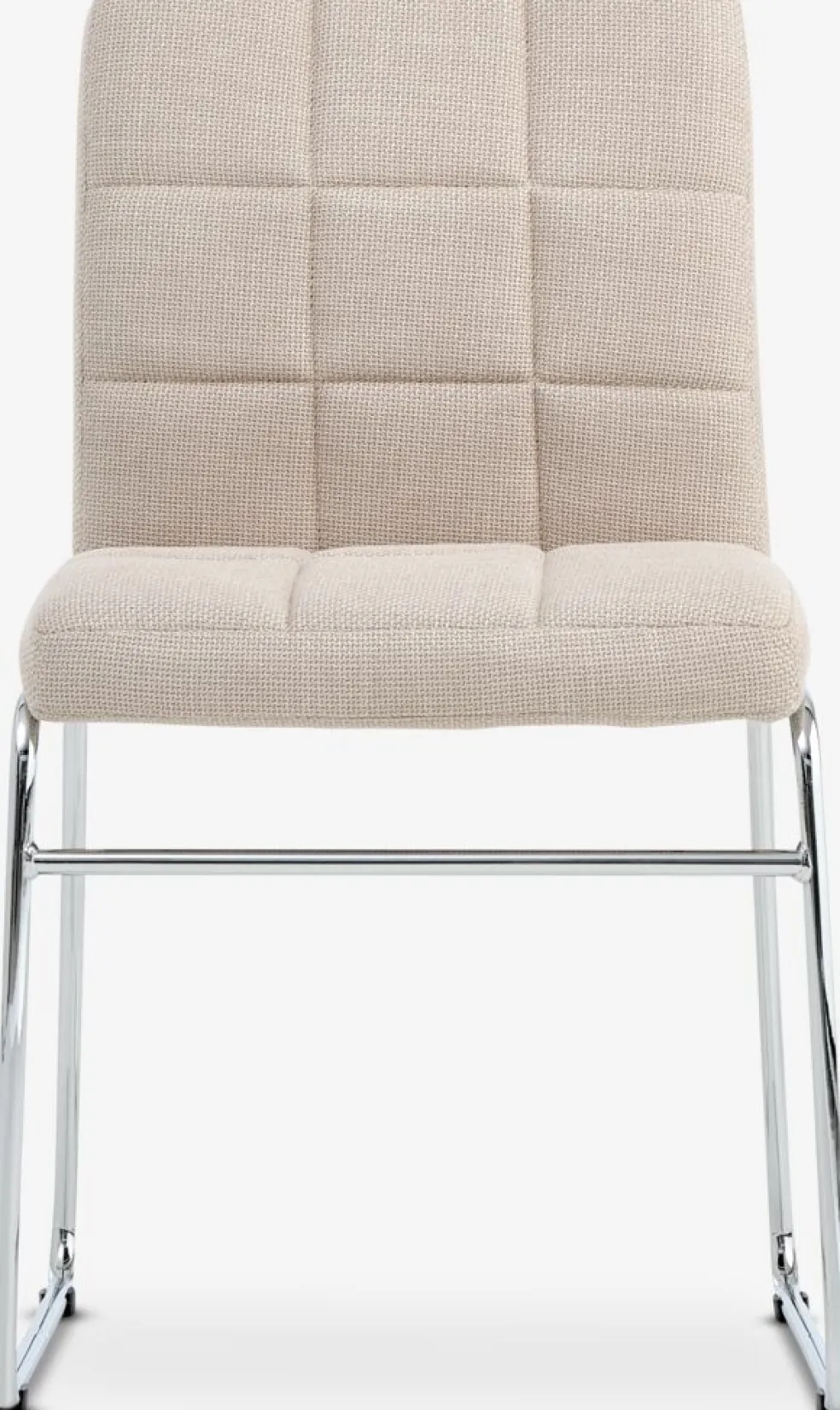 HAMMELChaise HAMMEL tissu beige/chrome