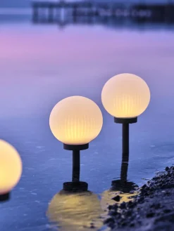 HAUKUGLELampe solaire HAUKUGLE Ø18xH46cm blanc