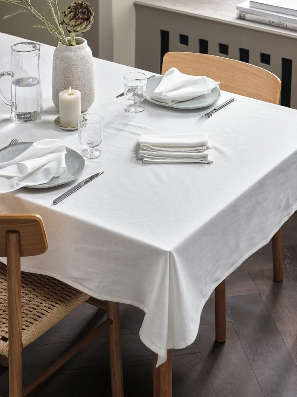 HEIFRYTLEServiette en tissu HEIFRYTLE 40x40 blanc