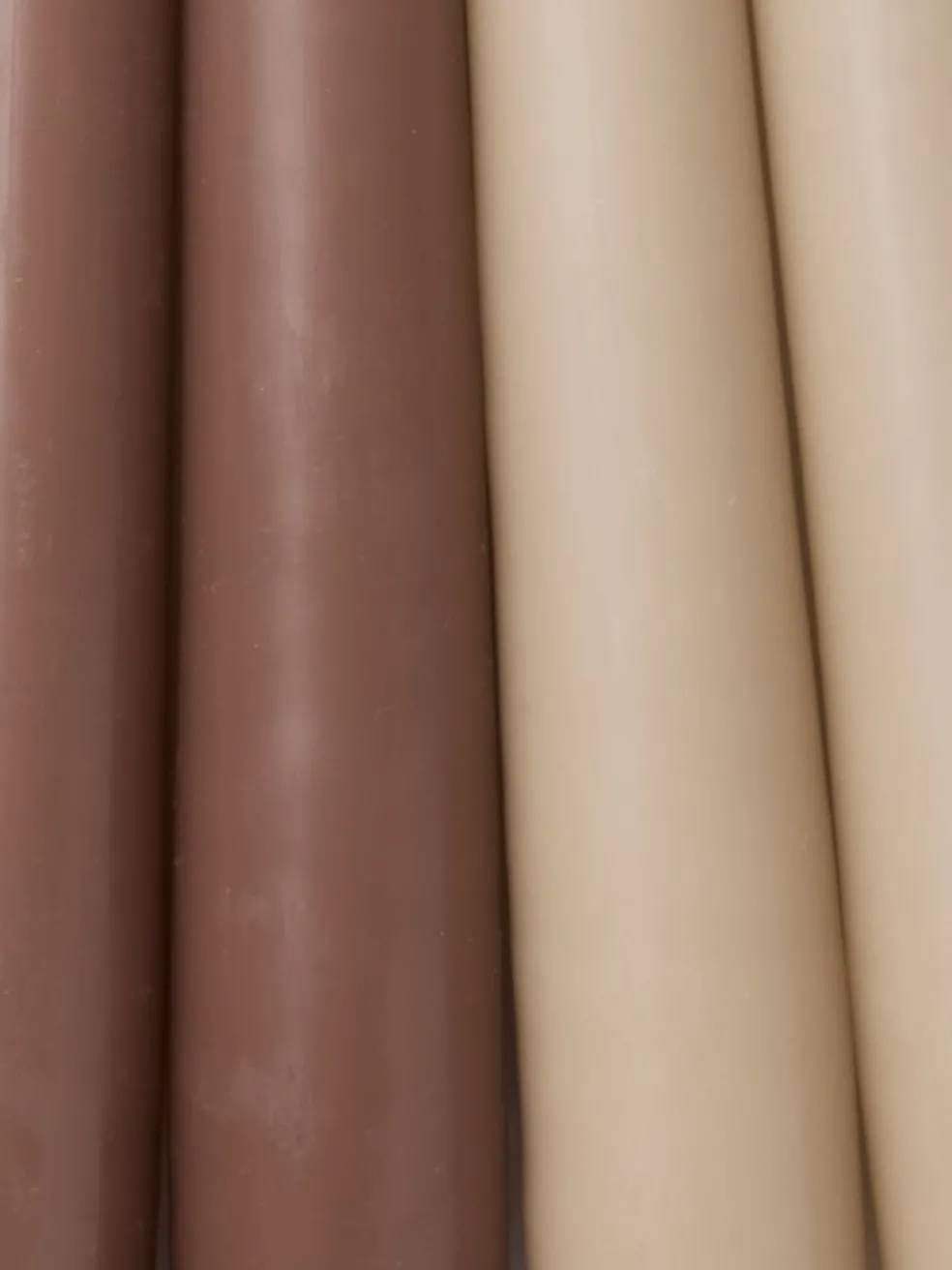 HEINOBougie HEINO H25cm beige/brun 4pcs/pqt