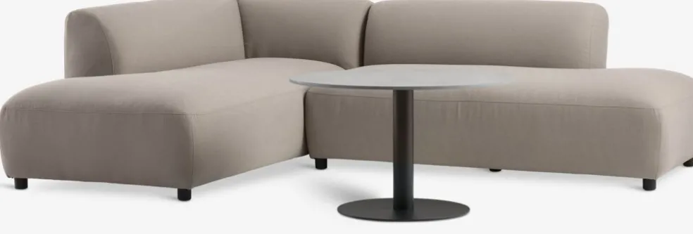 HELAGS + STORHOGNAEnsemble lounge HELAGS noir + STORHOGNA 4pers. taupe