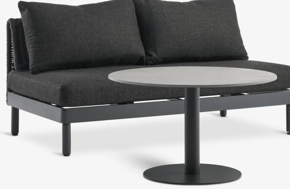 HELAGS + VOSSEnsemble lounge HELAGS noir + VOSS 2 personnes noir