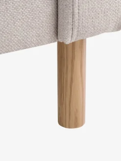 HELLERUPCanapé HELLERUP 3 places tissu beige/chêne