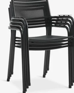 HEMSEDALChaise empilable HEMSEDAL Noir