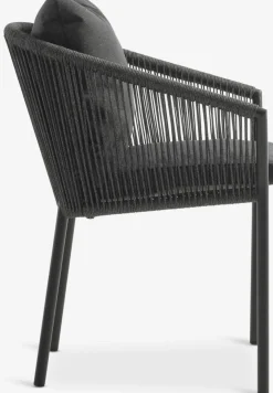 HESTEHAVE + GILJAHESTEHAVE L205/275 table noir + 4 GILJA chaises gris