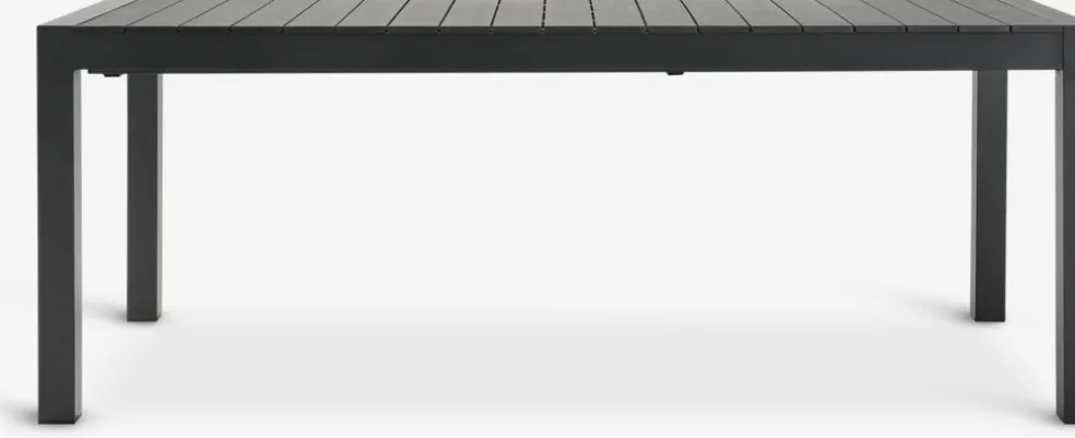 HESTEHAVE + GLOMFJORDHESTEHAVE L205/275 table + 4 GLOMFJORD chaises noir