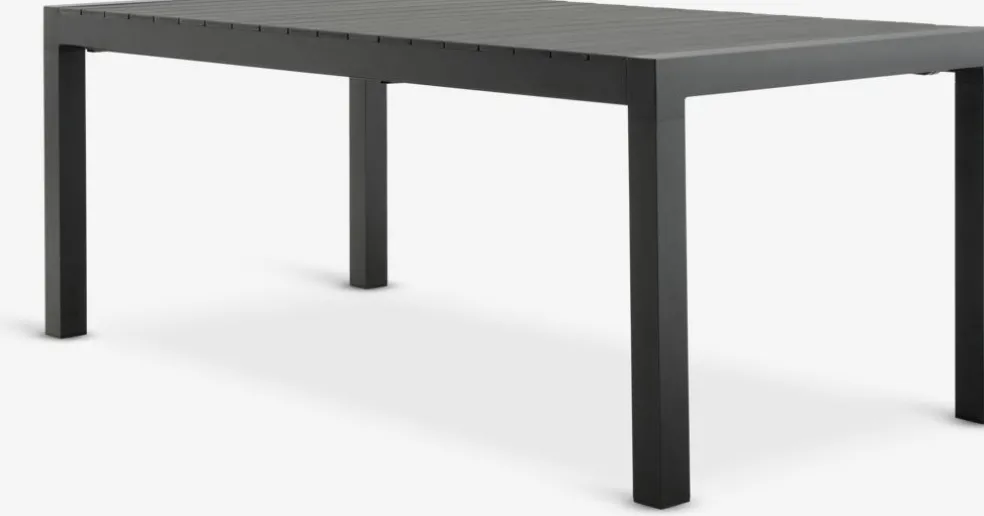 HESTEHAVETable de jardin HESTEHAVE l95xL205/275 noir