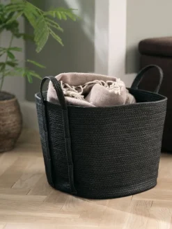HJALTIPanier HJALTI l37xL37xH32cm noir