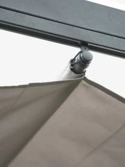 HJORTEMOSEPergola HJORTEMOSE l3xL3xH2,3m gris clair