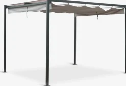 HJORTEMOSEPergola HJORTEMOSE l3xL3xH2,3m gris clair