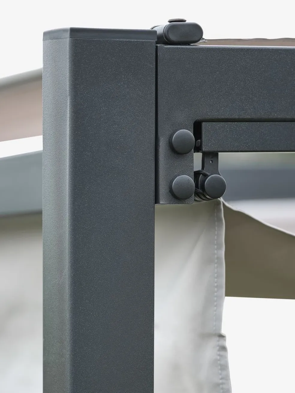 HJORTEMOSEPergola HJORTEMOSE l3xL3xH2,3m gris clair