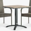 HOBRO + GUDHJEMTHY L60 table + 2 GUDHJEM chaises naturel