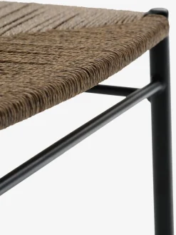 HOBRO + TAGMARKHOBRO L70 table naturel + 2 TAGMARK chaises noir