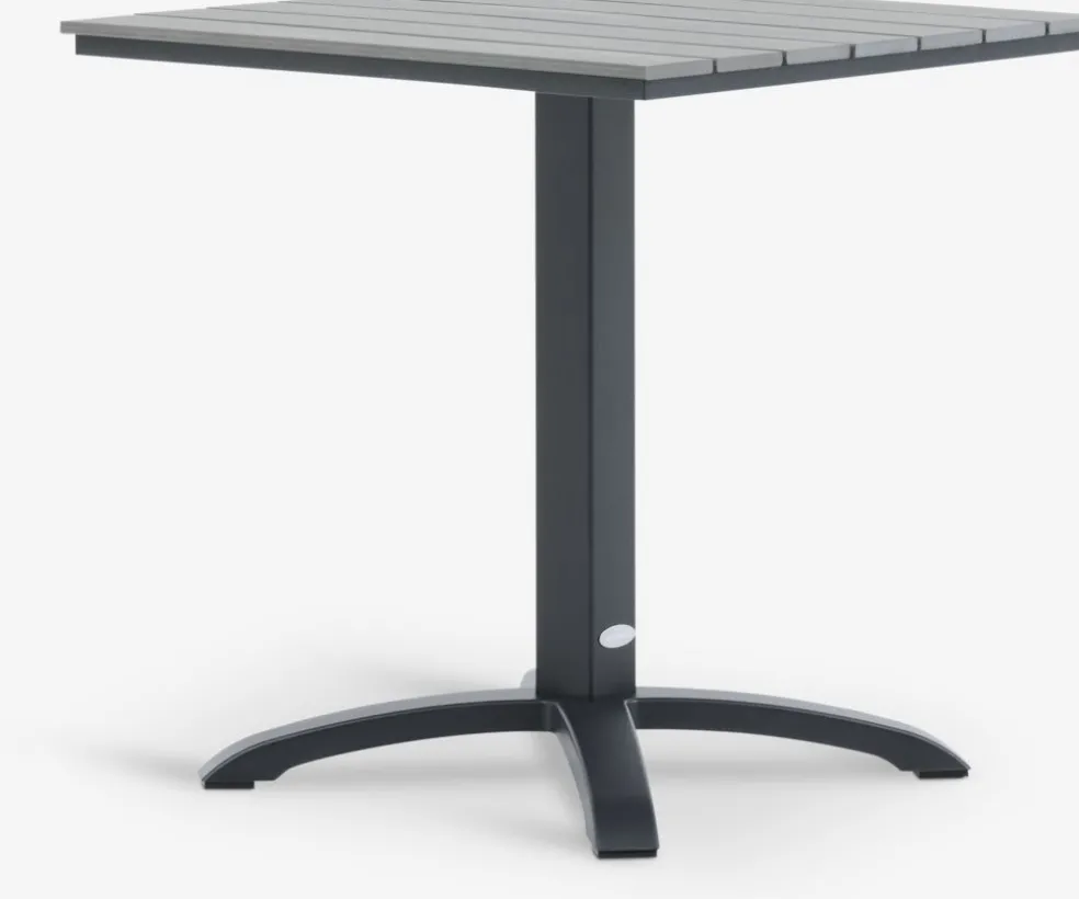 HOBROTable bistrot HOBRO l70xL70 gris