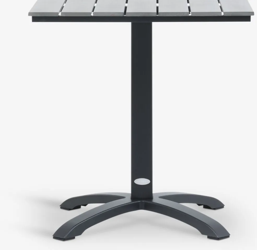HOBROTable bistrot HOBRO l70xL70 gris