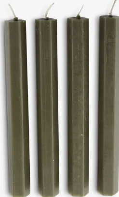 HOLMEBougies pour chandelier HOLME H20cm olive 4 pcs/pqt