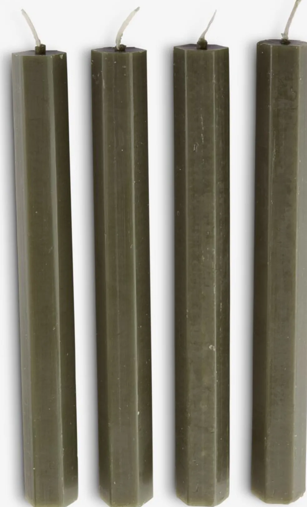 HOLMEBougies pour chandelier HOLME H20cm olive 4 pcs/pqt