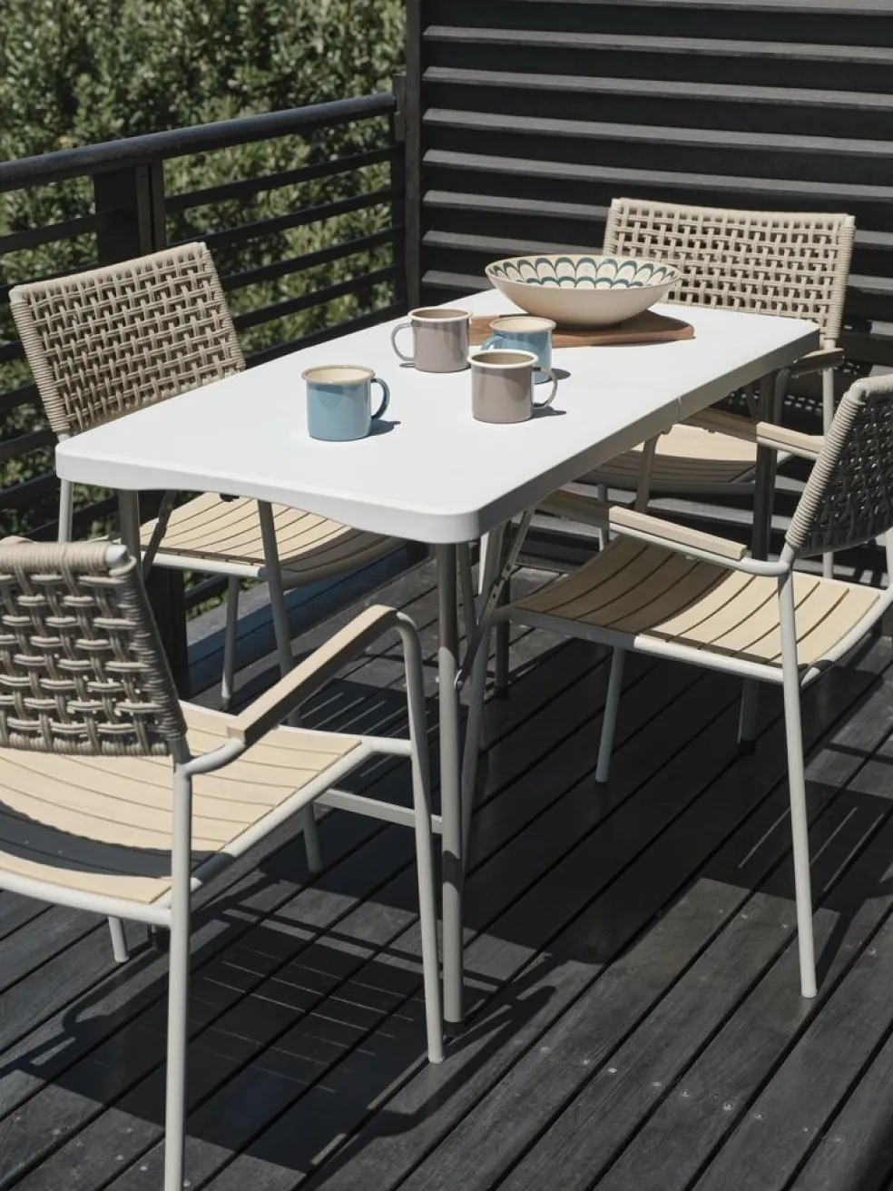 HOLMENTable pliante HOLMEN l62xL124 blanc