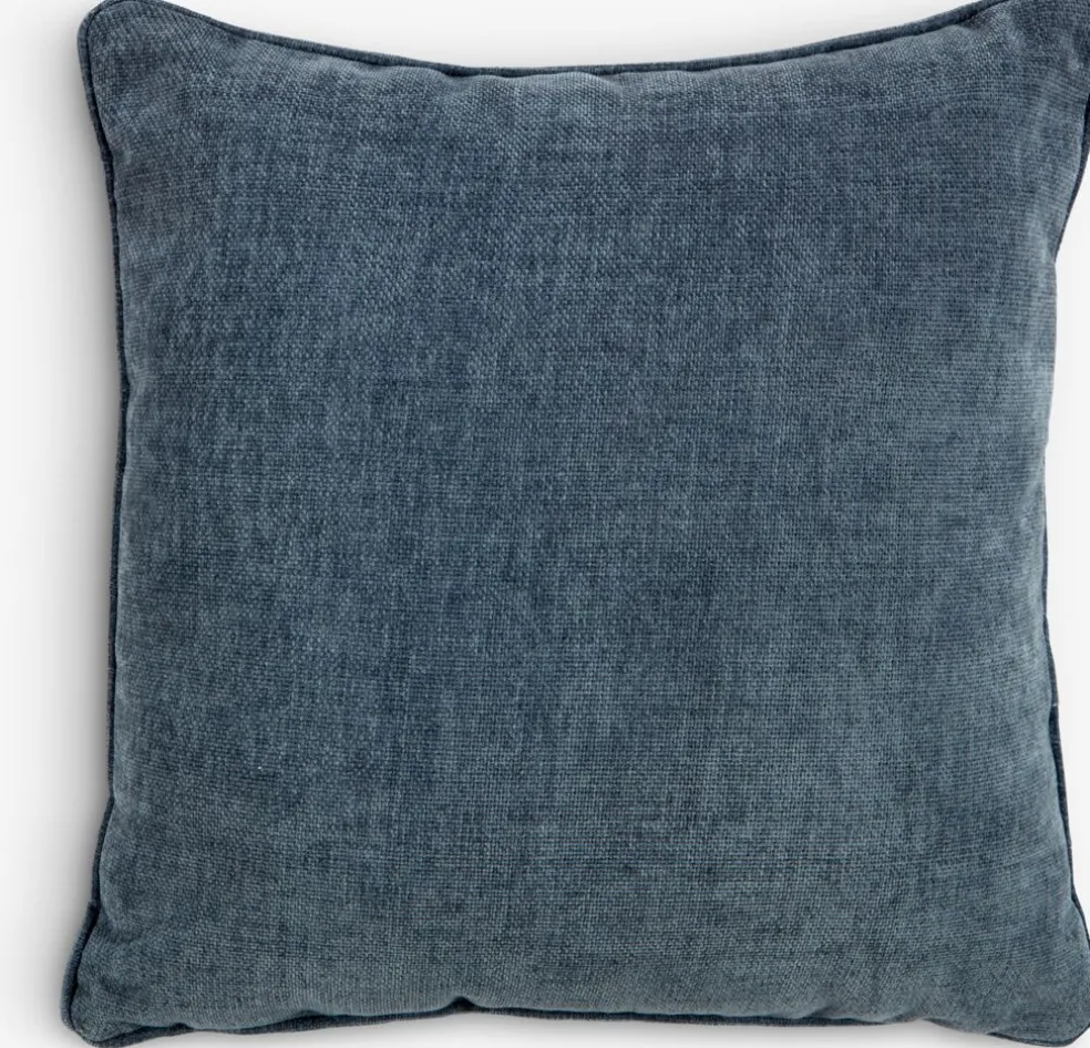 HORNFIOLCoussin HORNFIOL 45x45 chenille bleu