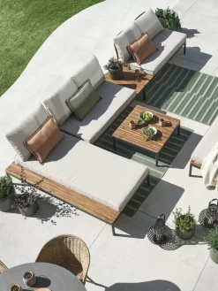 HOUModule lounge HOU canapé 2 personnes bois d'acacia