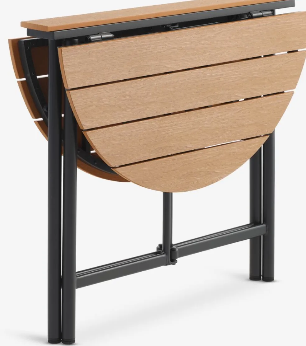 HOVVIG + HAGLEBUHOVVIG L10/90 table naturel + 2 HAGLEBU chaises noir