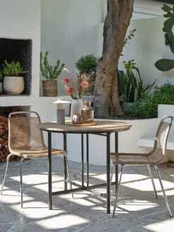 HOVVIGTable de jardin HOVVIG Ø90xL18/90 naturel